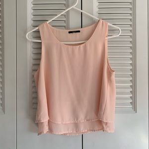 pink flowy tank